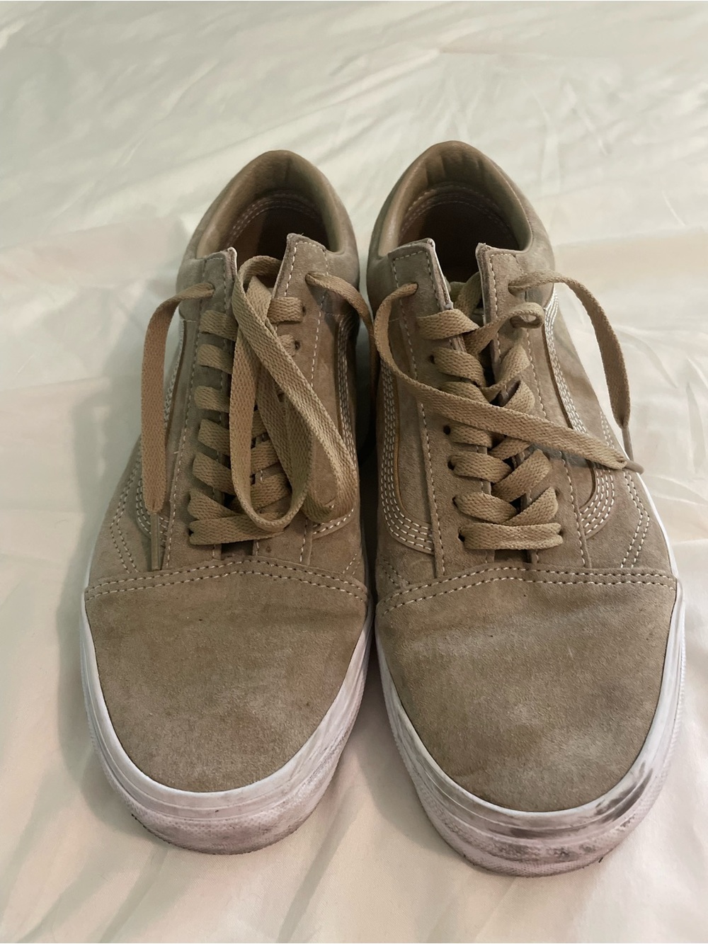 Vans Men's Suede Old Skool Sneakers - Beige/Tan